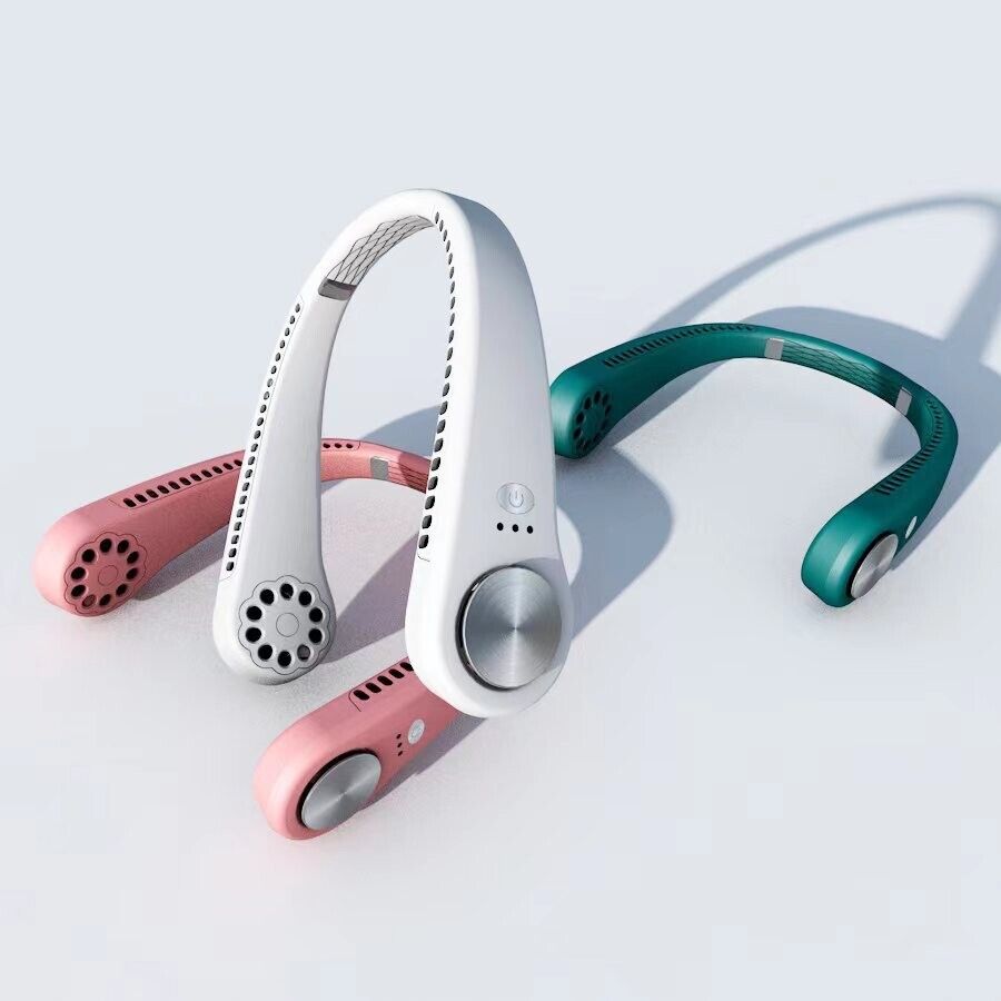 Ventilateur Portable USB à Porter Autour du Cou, Rafraîchisseur d'Air, Petit Climatiseur Électrique
