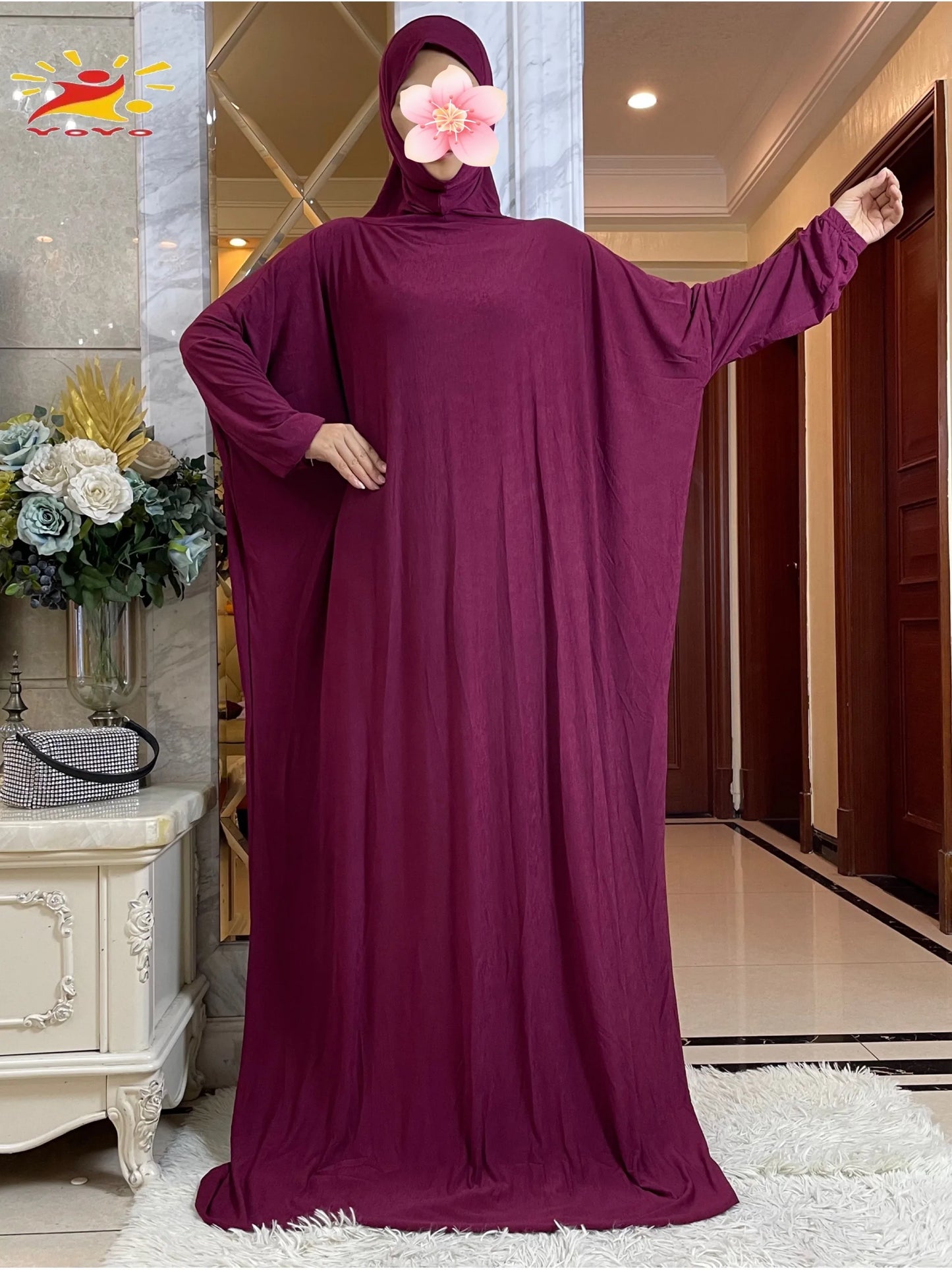 New One Piece Ramadan Muslim Prayer Hijab Garment Women Casual Hooded Abaya Full Cover Long Sleeve Dress Islam Dubai Modest Robe