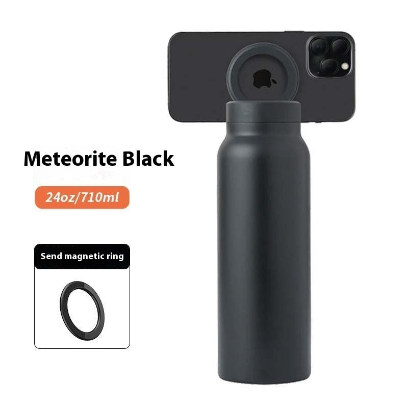 Bouteille Thermique Sportive Magnétique avec Porte-Téléphone