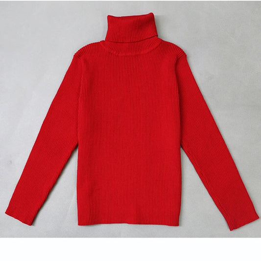 2022 Autumn Baby Boys Girls Turtleneck Sweaters Sweater Kids Sweaters For Winter Knitted Bottoming Boys Sweaters Vetement Enfant