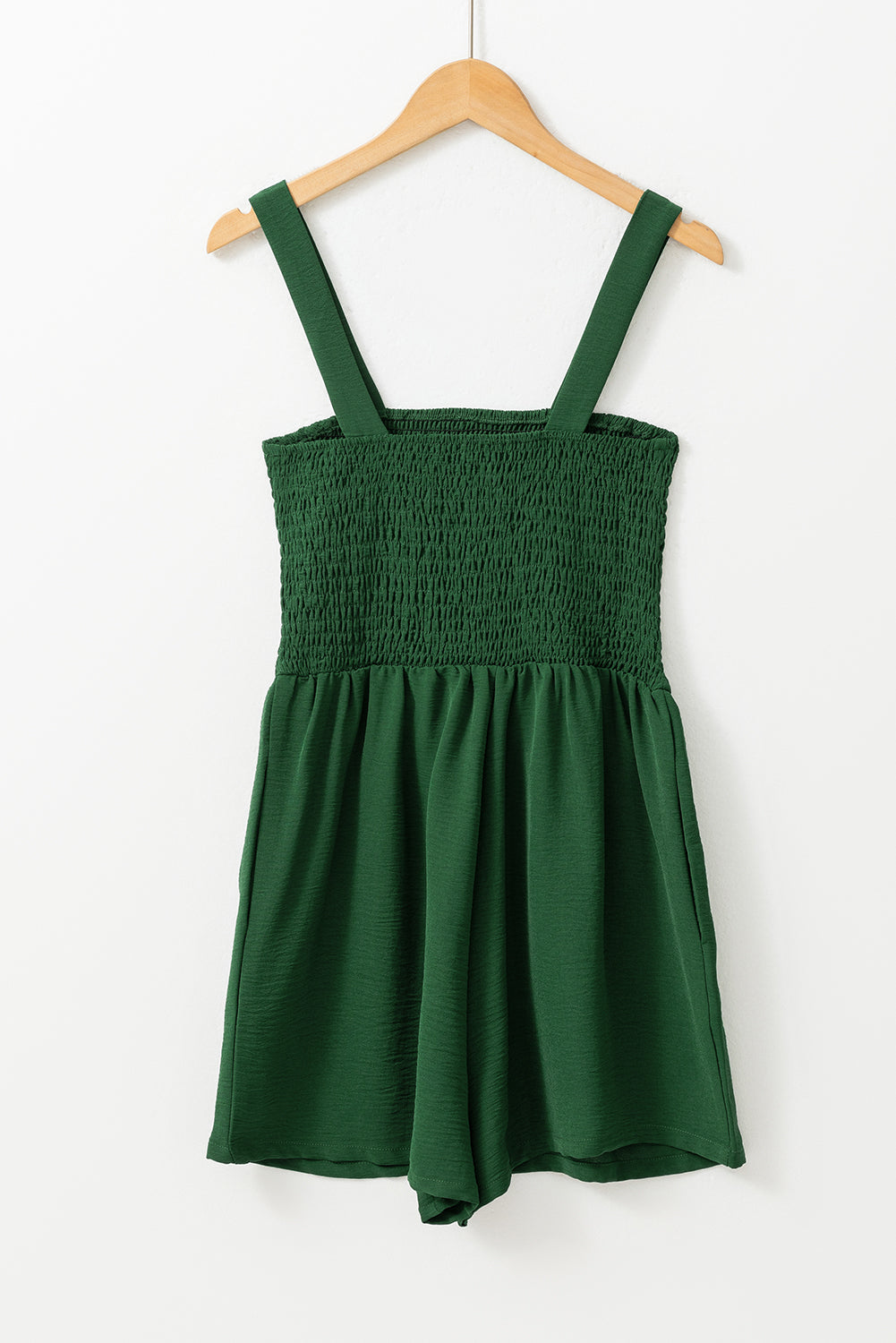 Phalaenopsis Casual Pocketed Smocked Sleeveless Romper