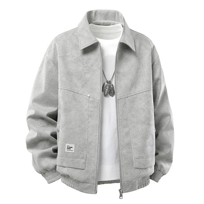 plus size 9xl 8xl 7xl Spring Autumn Jacket Men Fashion Casual Knitted Jacket Sleeve Patchwork Coat Male Turndown Collar Jackets