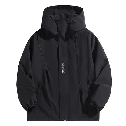 Big Size 12XL Bomber Jacket Men Hooded Zipper Windbreaker Male Fishing Waterproof Windproof Windshield Outerwear Large Plus Fat