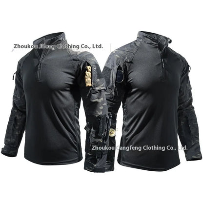 Replica FU Combat Frog Suit Set Stretch Breathable Outdoor Tactical Training Camouflage Uniform