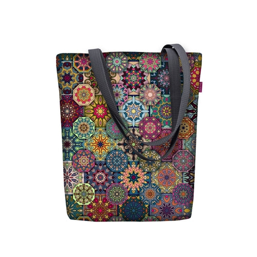 Valencia Shoulder Bag In Canvas Sunny Line Bertoni