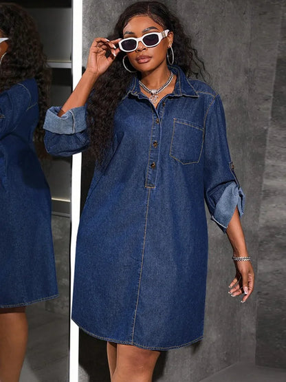 XL-5XL Plus Size Clothes Dresses Women Robes Summer Autumn Loose Street Style Casual 3XL 4XL Big Size Mini Dress Oversized