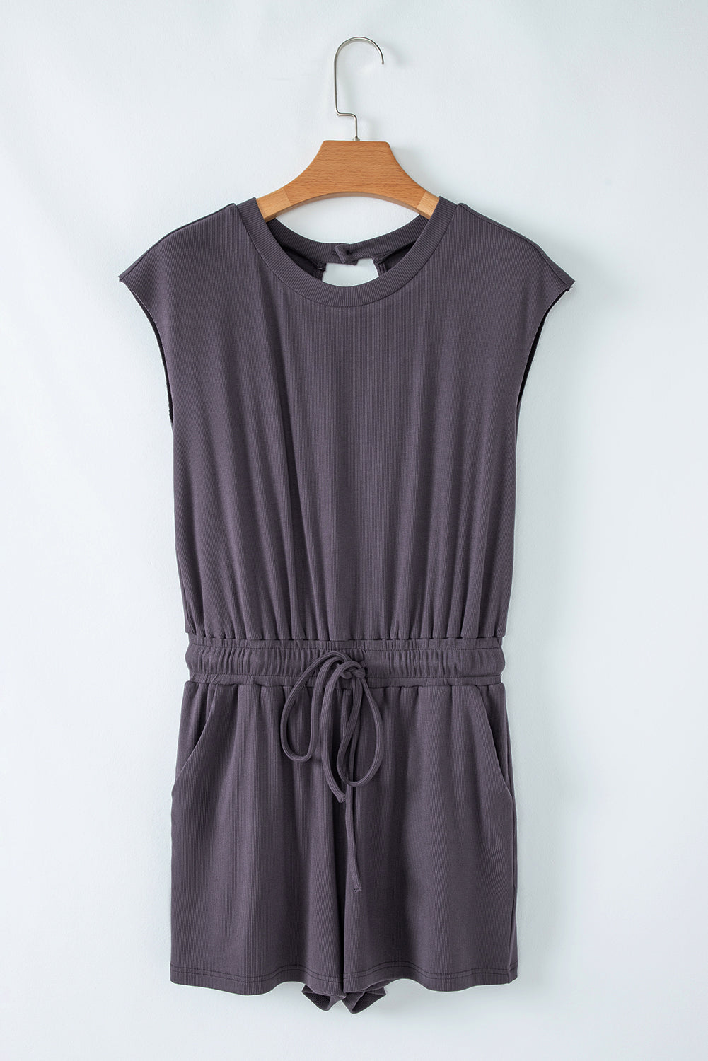 Ashleigh Blue Backless Drawstring Waist Romper