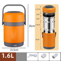 Boîte à Lunch Isolée en Acier Inoxydable Chauffante par USB