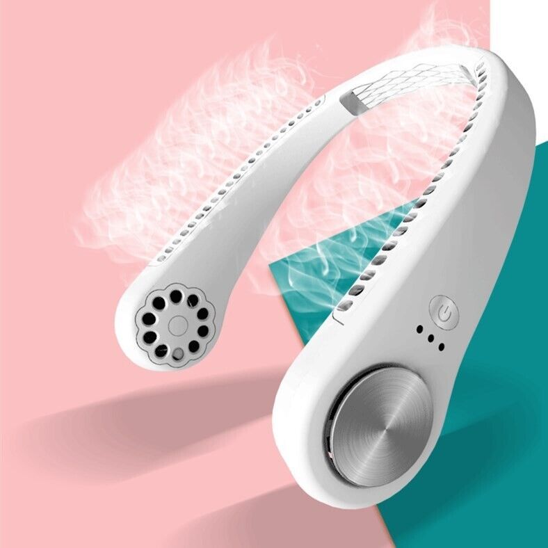 Ventilateur Portable USB à Porter Autour du Cou, Rafraîchisseur d'Air, Petit Climatiseur Électrique