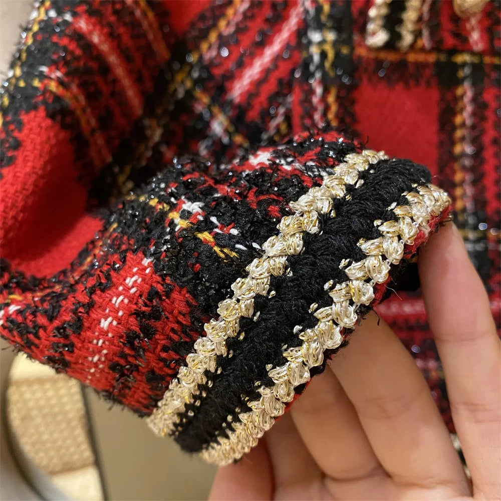 autumn baby girls clothes set Vintage jacket+pleated skirt 2pcs kids suit children Toddler clothing outfit vetement enfant fille