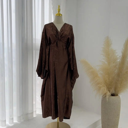 Loriya Elegant Spring Summer Party Dress Robe Abaya LR824 Size L/XL/XXL/XXXL for plus Size Women Fashionable Outerwear