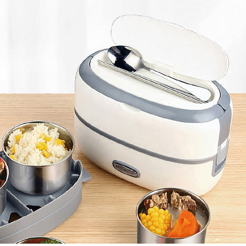 Boîte à Lunch Électrique Multifonction avec Ustensiles