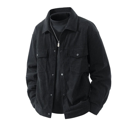 Plus Size 200kg Men's Corduroy Jacket Coat Male Chest Pockets Clothes Casual Work Loose Fit Big Large 6xl 7xl 180kg 190kg