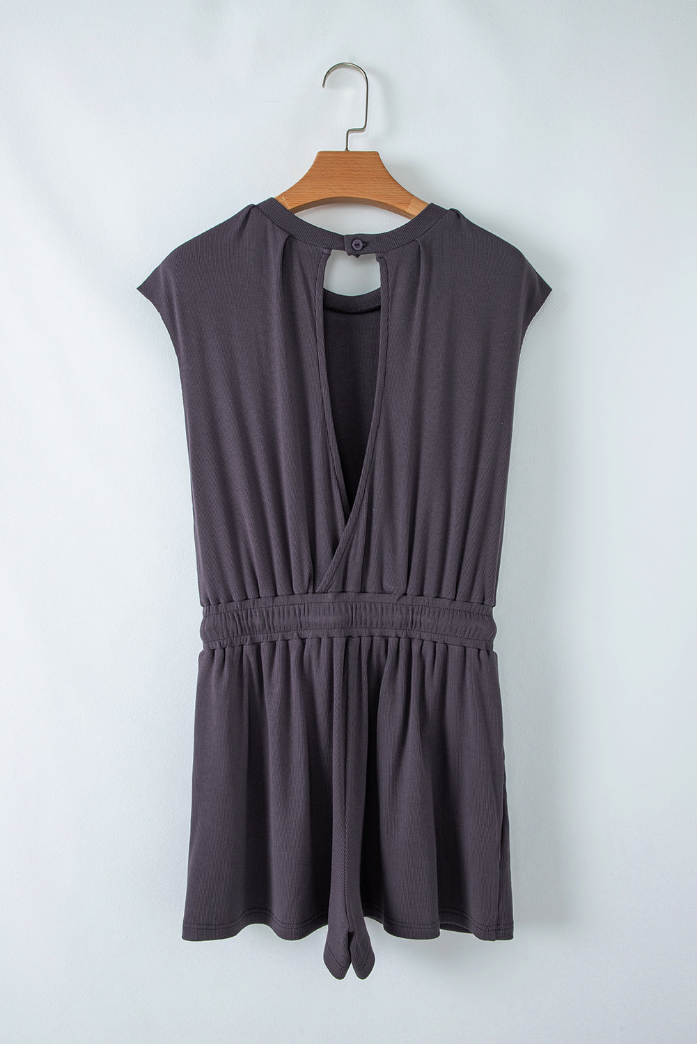 Ashleigh Blue Backless Drawstring Waist Romper