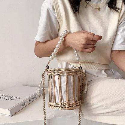 SolunaWeave™ – PearlBox Straw Bag