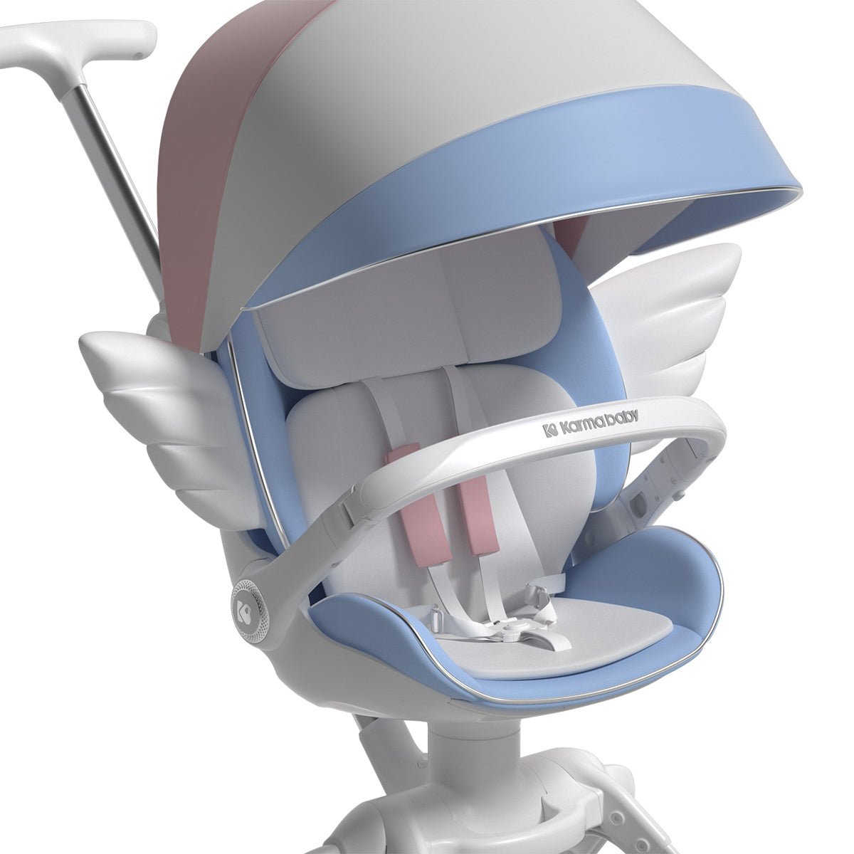 Mini Angel High-view Lightweight Foldable Pink Baby Stroller