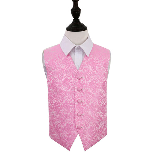 Paisley Waistcoat - Boys - Baby Pink, 24'