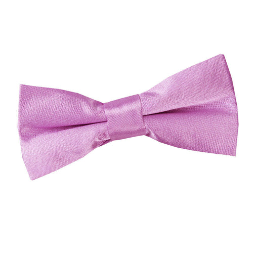 Plain Satin Pre-Tied Bow Tie - Boys - Lilac